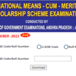 AP NMMS Result 2023-24 Selection List